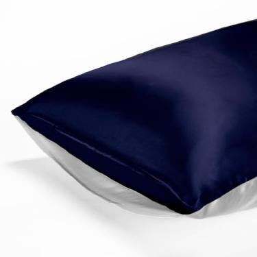 Imagem de Oriental Lakeside® Fronha de seda 100% pura 22 Momme Mulberry - Capa de almofada de seda com fecho de envelope (1, Merdeka, Queen (50,8 cm x 76,2 cm))