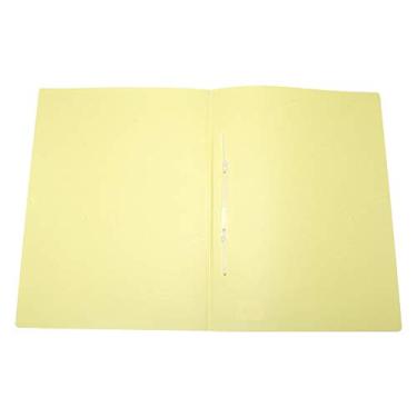Imagem de Pasta Grampo Of.Linho Serena Amarelo Pastel C/Gp Pcte C/10, Dello, 0295.Ap.0010.2, Amarelo