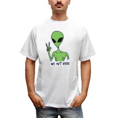 Imagem de Camiseta Masculina ET We Out Here Alien - Bella Store, Branco, G, Home