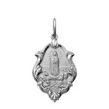 Imagem de Pingente Pequeno 1.3cm Nossa Senhora Aparecida Ouro 18k Branco k070 - 