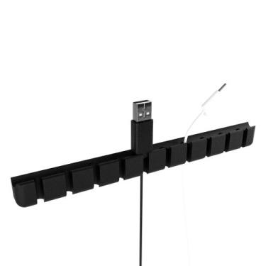 Imagem de Suporte de Mesa Parede Organizador de Cabos USB 10 Cabos - Deliparts, 