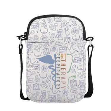 Imagem de POFULL RT Gift Respiratory Therapist Messenger Bag Pulmonology Nurse Gift RT Respiratory Therapy Crossbody Bag, Rt Therapy