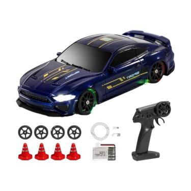 Imagem de Kokiya Carro de controle remoto 1/43 RC Speed ​​Car, escala 1/43, carros de corrida Drift, mini brinquedo RC, Azul