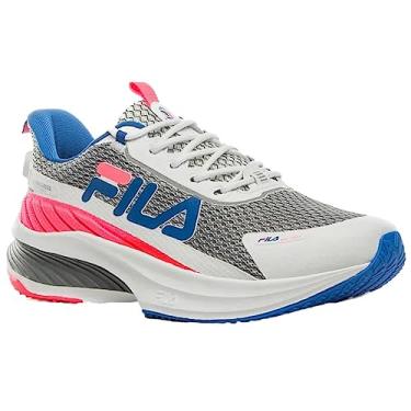 Imagem de Tenis Fila Progress Feminino,Branco/Azul/Rosa,34