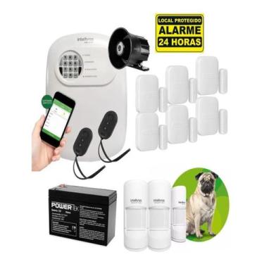 Imagem de Kit De Alarme Anm 24 Net 6 Sensor Magnético 3 Infra Pet - INTELBRAS