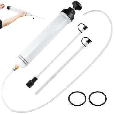 Imagem de Bibabala Extrator de fluido, seringas de troca de óleo de 500 cc, bomba de transferência de fluido com mangueira, seringas multiuso, sucção e enchimento manual de combustível, evacuador de troca de