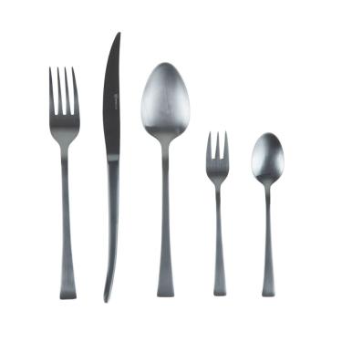 Imagem de Faqueiro Em Inox Berna Preto Fosco Com 30 Peças Wolff