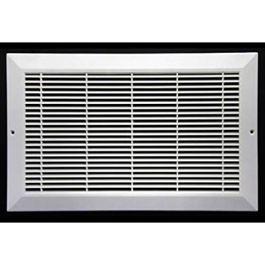 Imagem de Grelha de retorno de ar HVAC de 35,5 x 20,3 cm - tampa de duto de ventilação de plástico nunca enferruja - para parede e teto [dimensões externas: 40 cm L x 25 cm A]