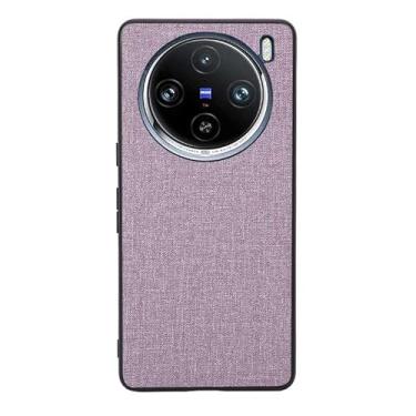 Imagem de Capas Compatível com VIVO X100 PRO,Design de padrão de tela,Pproteção completa de 360°,Pplástico macio,Proteção contra queda-Purple
