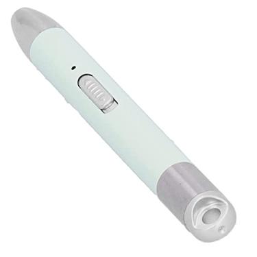 Imagem de Phefop Caneta de Broca Reutilizável, Iluminação de Ferramentas de Artesanato Recarregável USB Caneta Ergonômica Com Modos de Luz Dupla para Iniciantes (Matcha Green (6 dicas de caneta))