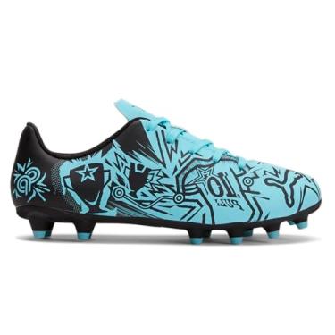 Imagem de PUMA Tênis unissex infantil Tacto Christian Pulisic Firme, chuteiras artificiais de futebol, Hero Blue-Black, 18
