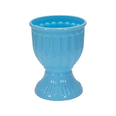 Imagem de Vaso Estilo Romano Decoração Festa Acrílico 13cm X 18cm (AZUL BEBÊ)