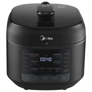 Imagem de Panela de Pressão Elétrica 5L Midea NutriPro Preta - PPD5, 110V