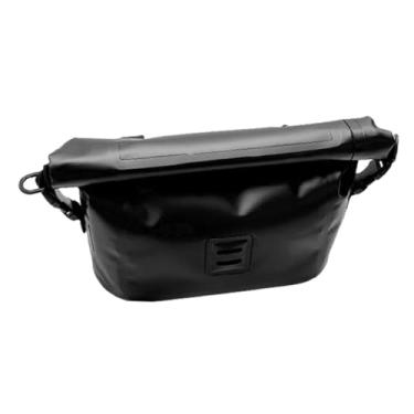Imagem de Colaxi Bolsa de guidão seca para bicicleta Roll Top, bolsa mensageiro para equipamentos de acampamento, acessórios, resistente ao desgaste, instalação rápida, 7l