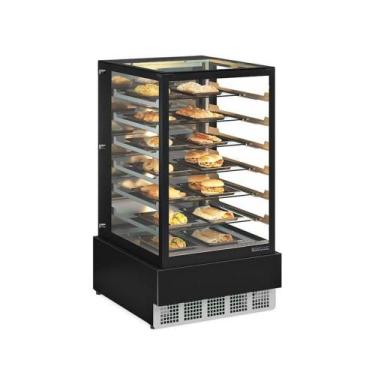 Imagem de Vitrine Estufa para Salgados 70 cm Preto 127V Gelopar MGEE-070