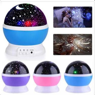 Imagem de Projetor Estrela Galaxy Mesa Infantil 360º Original - FAZA