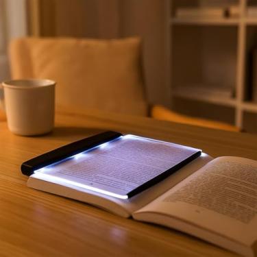 Imagem de LUMINARIA LEITURA LIVRO LUZ LED NOTURNA LIVROS DOCUMENTOS REVISTAS ABAJUR CAMA PORTATIL SEM FIO