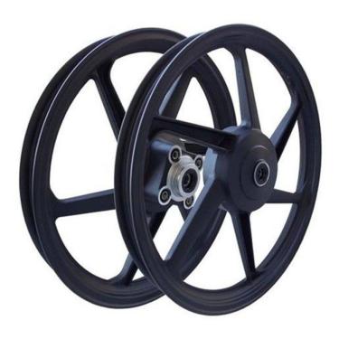 Imagem de Rodas Liga Leve Titan 125 Ks 00 A 04 6 Palitos Freio Tambor