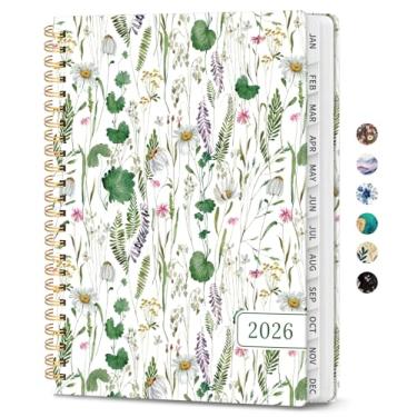 Imagem de Agenda 2026 - Agenda estética semanal e mensal, janeiro de 2026 a dezembro de 2026, agenda de calendário encadernado em espiral, perfeita para escritório, casa, material escolar - A4 (21,6 cm x 28 cm