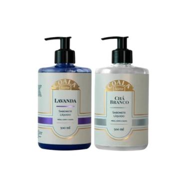 Imagem de Kit de Sabonetes Líquidos Coala - 500ml Chá Branco e 500ml Lavanda - Hidratação e Limpeza Suave para Mãos e Corpo - Aromaterapia Relaxante.