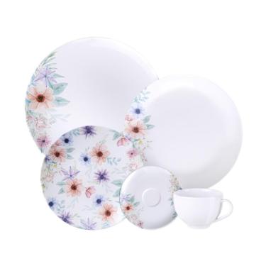 Imagem de Aparelho De Jantar Tramontina Floratta Em Porcelana Decorada 20 Peças