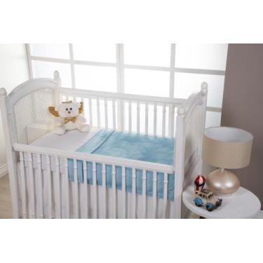 Imagem de Manta Bebê Cobertor Infantil Microfibra Lisa Flannel Antialérgica Quen