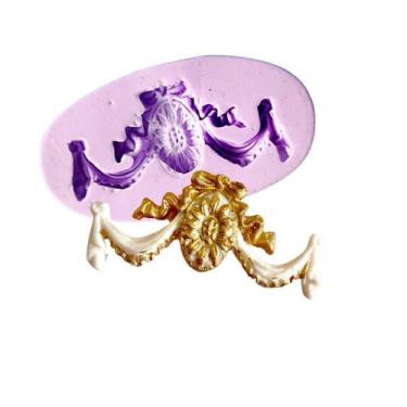 Imagem de F1022 molde de silicone arabesco confeitaria biscuit - confeitaria dos