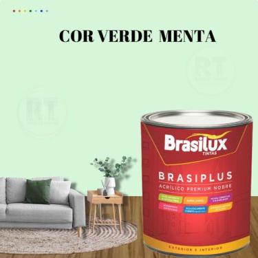 Imagem de Tinta Semi Brilho Verdes Parede 800ml Brasiplus Acrílica Lavável. - BR