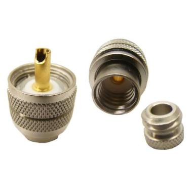 Imagem de Conector Uhf Macho Mini Fixo Com Redutor Rg58 Solda - MC CONECTORES