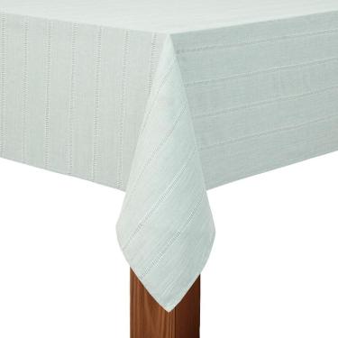 Imagem de Toalha De Mesa Copa E Cia Dubbo Azul Claro - 6 Lugares Retangular - 160 X 220 Cm