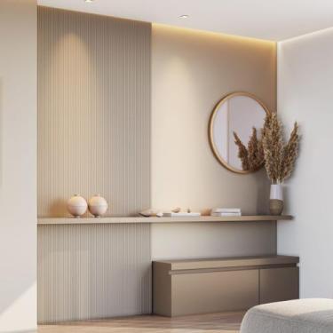 Imagem de Kit 2 Placas de Painel Ripado Toronto 250cm X 58cm X 3,3mm (rende 2,9m