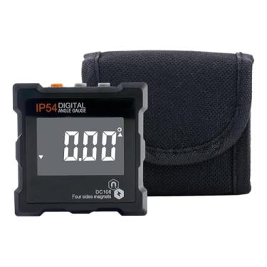 Imagem de Dualoai Medidor de ângulo digital, transferidor, função de retenção de dados, inclinômetro para construção, Preto