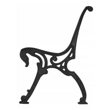 Imagem de Par De Pé De Banco Tamanduá De Ferro Fundido - UNICLÁUDIO