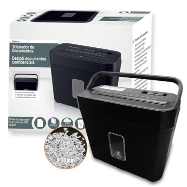 Imagem de Fragmentadora de Papel 5 Folhas Corte Cruzado 4x30mm-Caxia de 8L Elétrica 110v/220v Triturador de Papel Compacto para Escritório em Casa - Segurança e Eficiência (110V)