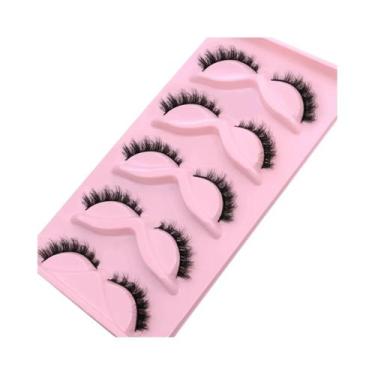 Imagem de Cílios Postiços Naturais 3D Wispy De Mink Sintético, Extensão De 5, 7,