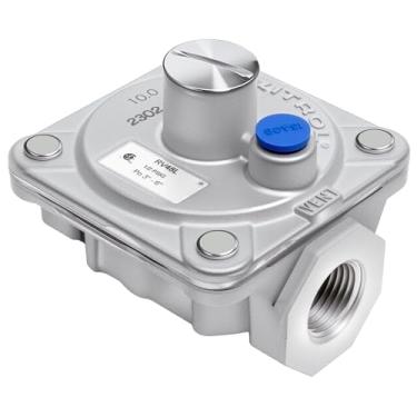 Imagem de Maxitrol RV48L Regulador de pressão de gás natural, rosca NPT de 1/5.1 cm, abertura de entrada e saída de 3/10.2 cm, 1/2 PSIG In, 7.6 cm- 15.2 cm WC Out, certificado CSA