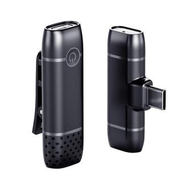 Imagem de Microfone sem fio de lapela Microfone de rádio de gravação Equipamento