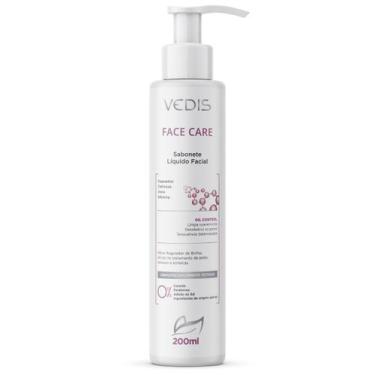Imagem de Sabonete Líquido Facial Vedis Face Care 200ml  Limpeza Suave Para Todo