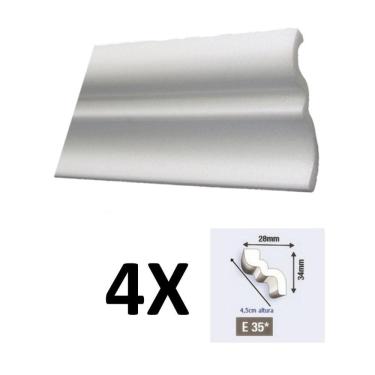 Imagem de Kit 4 Molduras De Isopor Rodateto E35 8 Metros Epex