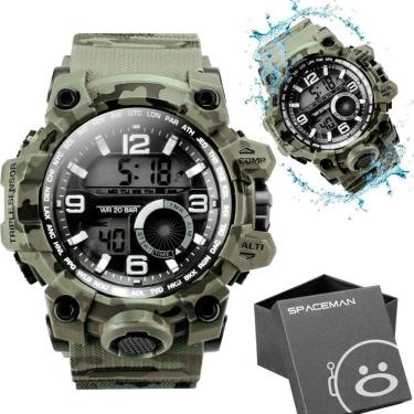 Imagem de Relogio Digital Prova Dagua Masculino Camuflado + Caixa