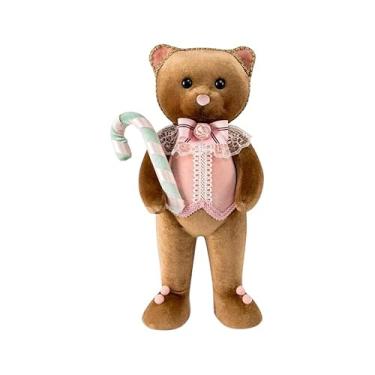 Imagem de December Diamonds 15.5-Inch Brown Bear Figurine in Vest – Handcrafted Holiday & Woodland Décor – New 2025 Collectible Accent
