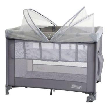 Imagem de Berço Cercado Serenata Gray Burigotto