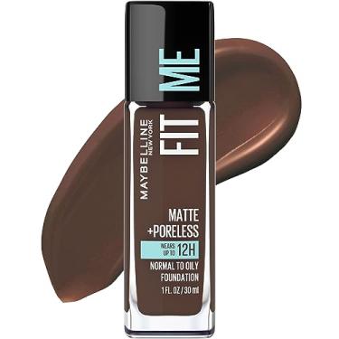 Imagem de Maybelline Base New York Fit Me Matte Plus Poreless Foundation, Expresso, 4,5 ml