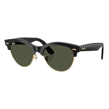 Imagem de Óculos de Sol Ray-Ban Clubmaster Way 0RB2341 901/31 Tam 51 / Preto/Ouro - Lentes Verde