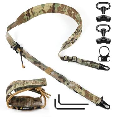 Imagem de Bandoleira 2 Pontos VOTAGOO Bandoleiras Táticas com Gancho HK e Almofada Macia - Ajustável e Confortável para Atividades ao Ar Livre