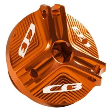 Imagem de BYYINGSUS Compatível com CB 1000R CB1000RR CB650R CB 650R 300F CB500F CB500X CB600F CB650F 900F CB1100 Tampa de parafuso de tampa de óleo de motor (CB Laranja)