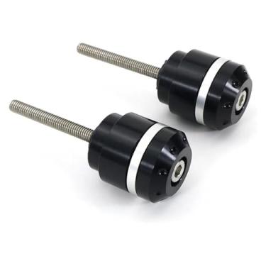 Imagem de BYYINGSUS Tampões de tampa de extremidade de barra compatíveis com CBR1100XX VFR800 VFR1200F VTR1000 RC51 CB1000R CB300R CB125R CB650F NC750S (estilo A prata)