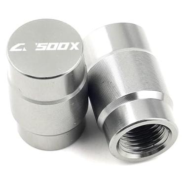 Imagem de Acessórios de motocicleta Suporte lateral para pé ampliar tampas de almofada e válvula compatíveis com CB500X CB 500 X CB 500X 2013-2022 2021 2020 (Grey-ValveCaps)