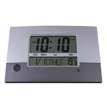 Imagem de Relógio De Parede Herweg Ref: 6473-071 Digital Cinza Metálico