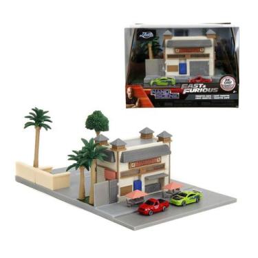 Imagem de Diorama Toretto Cafe - Eclipse e F-150 - Nano Scene - Jada Toys - Nano